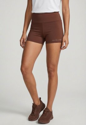 Bermuda Feminina Colcci Sport Cintura Alta Marrom