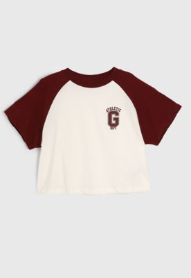 Camiseta Manga Curta GAP Logo Off-White