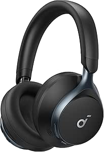 soundcore Space One da Anker Headphone Bluetooth ANC 55H Fone Gamer Preto