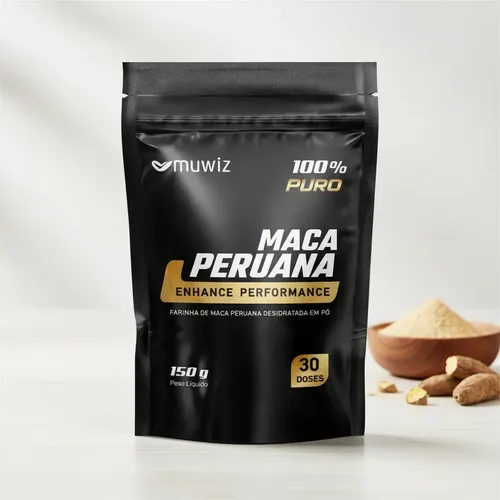 Maca Peruana Pó 150g Energia Vitalidade Sem Glúten Muwiz Sem Sabor