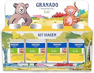 Kit de Viagem para Bebê Granado, 60ml, Kit com 4 Unidades